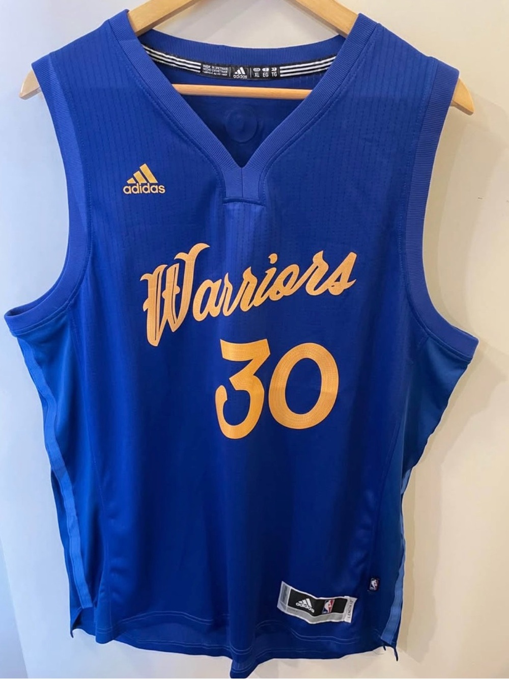 Warriors Jersey Adidas NBA Christmas Edition 2016 Steph Curry Men’s XL